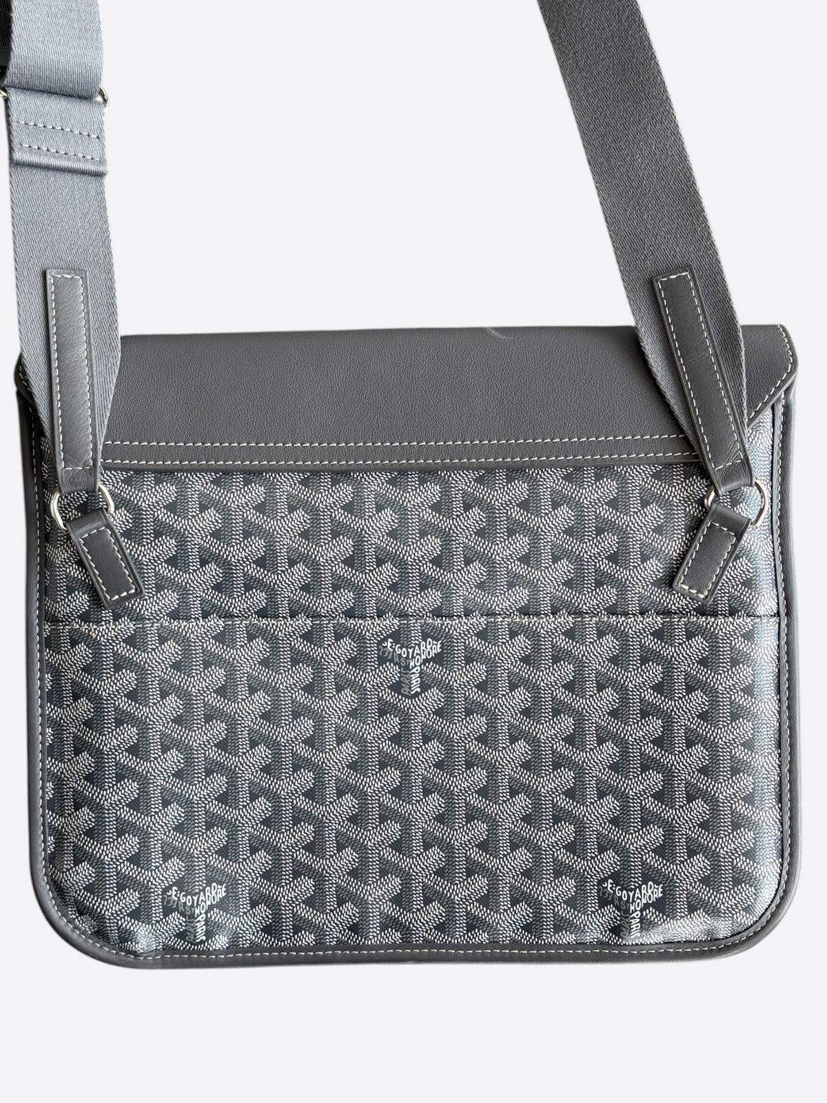 Goyard Grey Coursier Messenger Bag