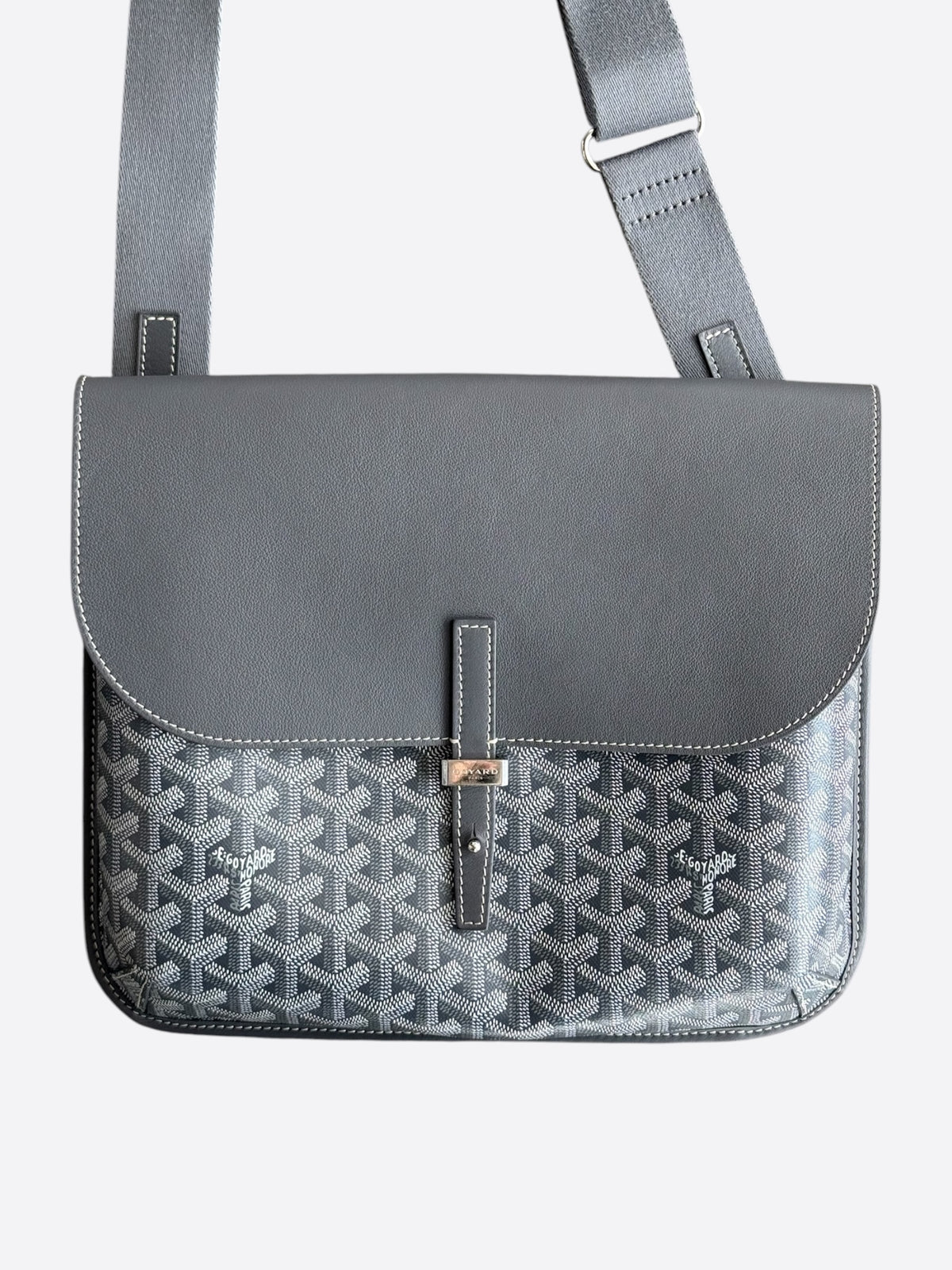 Goyard Grey Coursier Messenger Bag