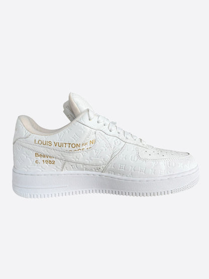 Louis Vuitton Nike White Monogram Air Force 1