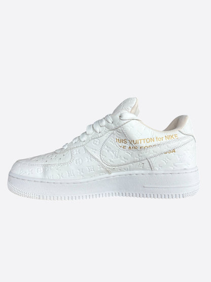 Louis Vuitton Nike White Monogram Air Force 1