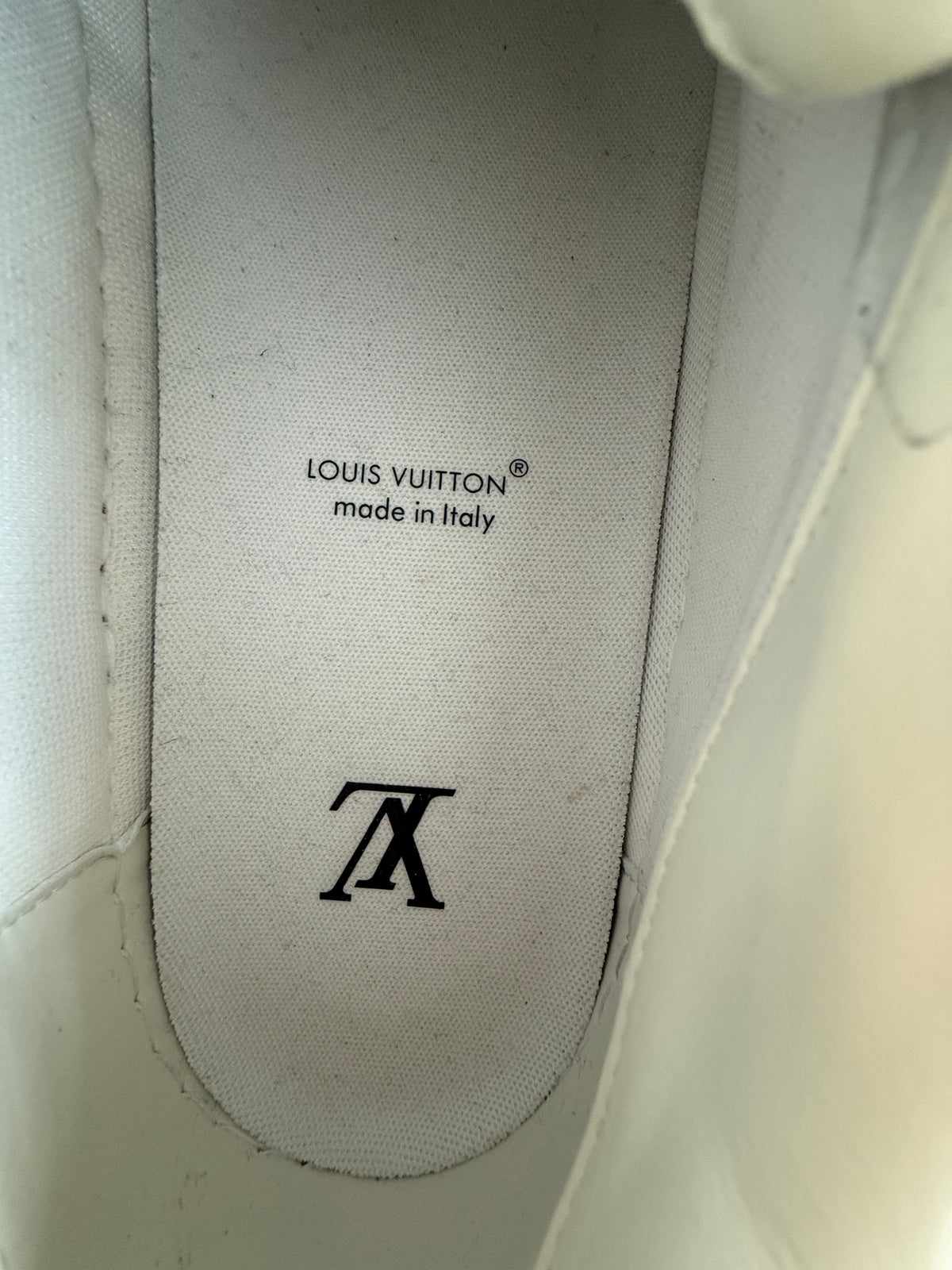 Louis Vuitton Purple & White Suede Tilted Sneakers