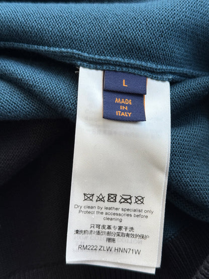 Louis Vuitton Blue, White & Black Logo Track Jacket