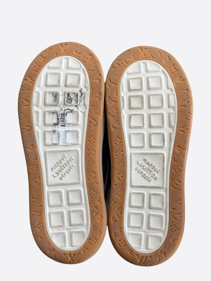 Louis Vuitton Purple & White Suede Tilted Sneakers