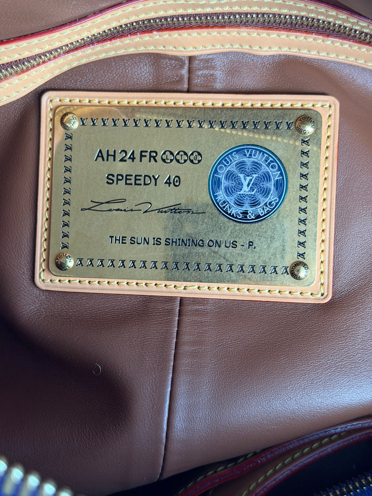 Louis Vuitton Purple & White Monogram P9 Speedy 40