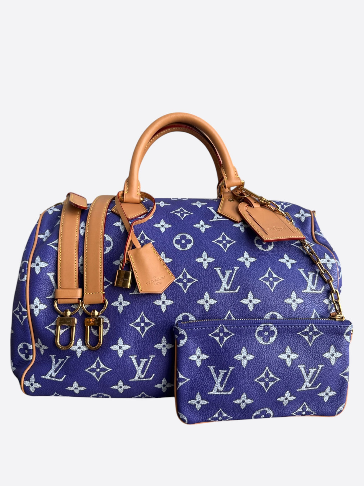 Louis Vuitton Purple & White Monogram P9 Speedy 40