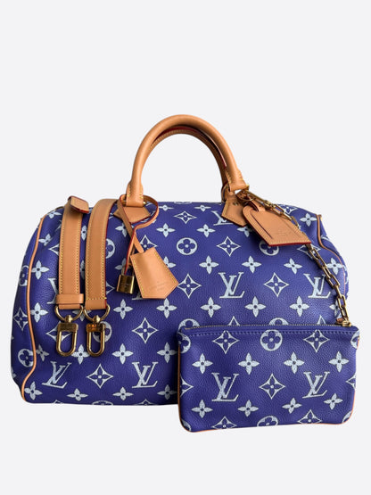 Louis Vuitton Purple & White Monogram P9 Speedy 40