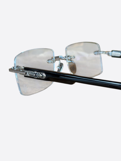 Chrome Hearts Black & Silver Deep 2 Glasses