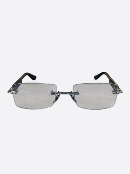 Chrome Hearts Black & Silver Deep 2 Glasses