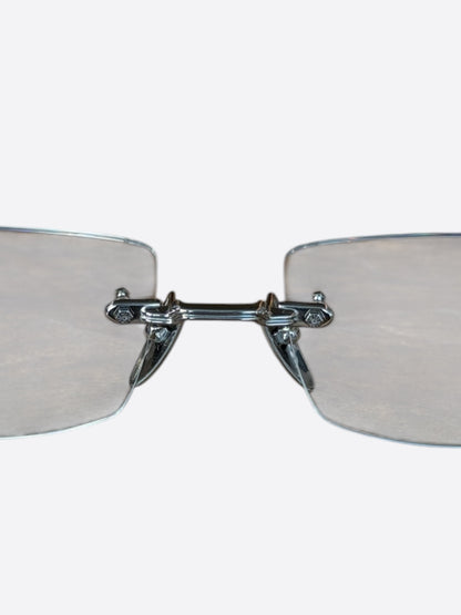 Chrome Hearts Black & Silver Deep 2 Glasses