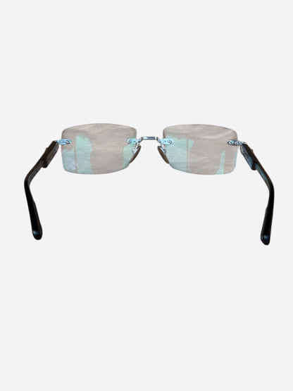Chrome Hearts Black & Silver Deep 2 Glasses