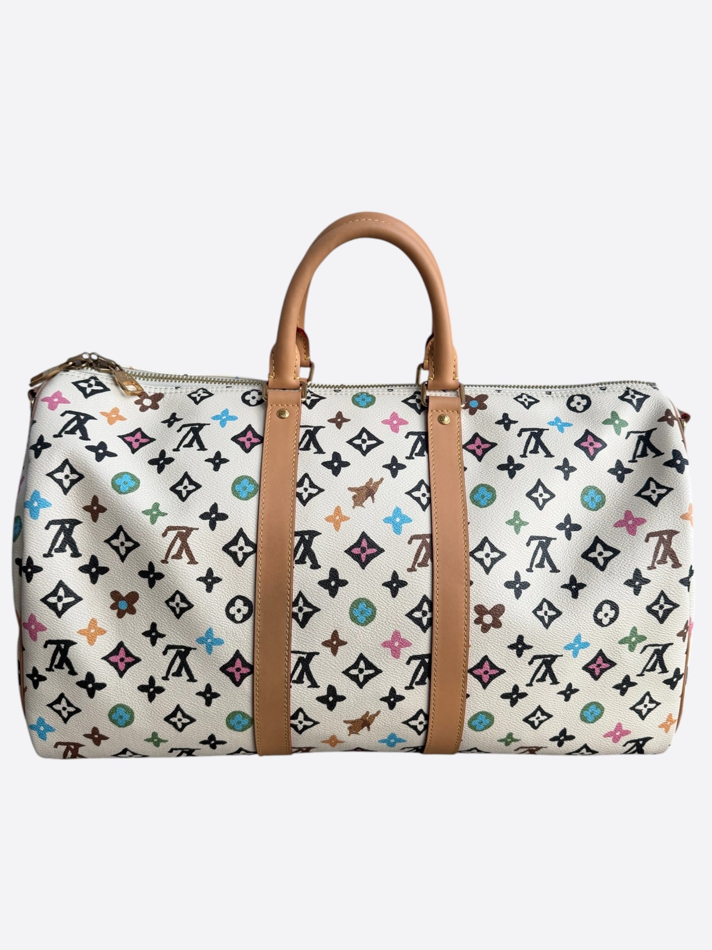 Louis Vuitton Tyler The Creator Cream & Multicolor Monogram Keepall 50