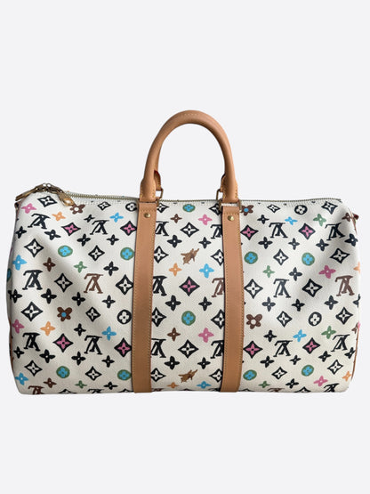 Louis Vuitton Tyler The Creator Cream & Multicolor Monogram Keepall 50