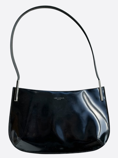 Saint Laurent Black Patent Leather Shoulder Bag