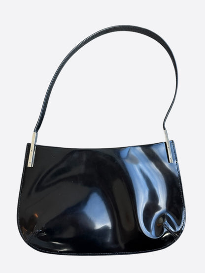 Saint Laurent Black Patent Leather Shoulder Bag