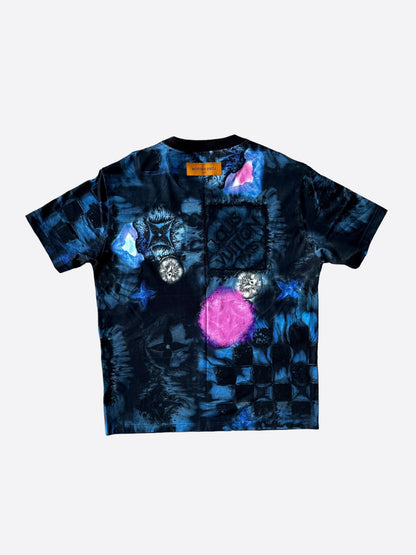 Louis Vuitton Blue Damier Salt Print T-Shirt