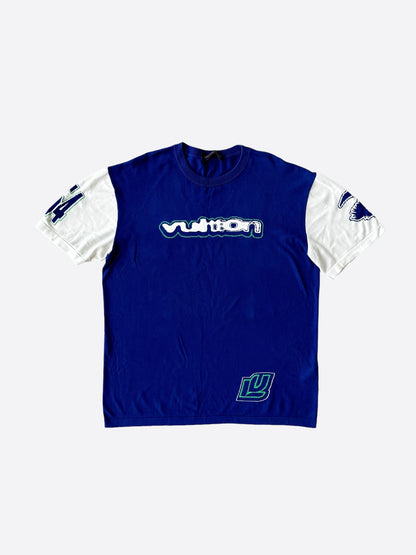 Louis Vuitton Blue & White Since 1854 Intarsia T-Shirt