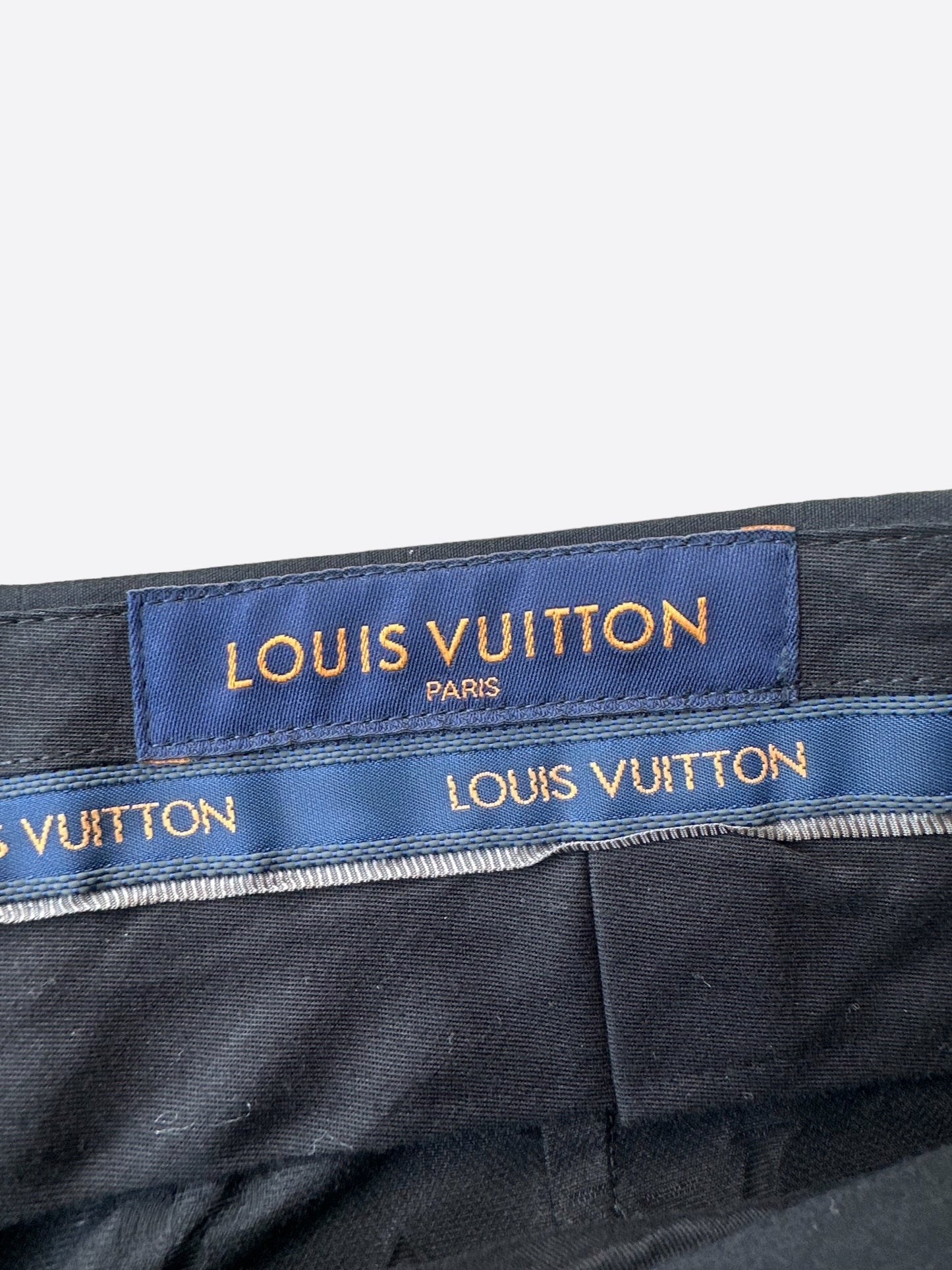 Louis Vuitton Black Monogram Dress Pants