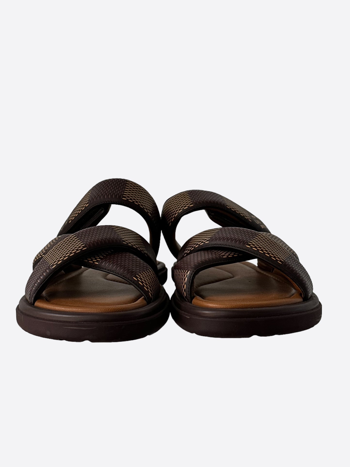 Louis Vuitton Brown Damier Venice Mule Sandals