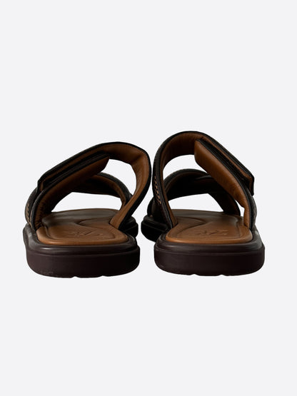 Louis Vuitton Brown Damier Venice Mule Sandals