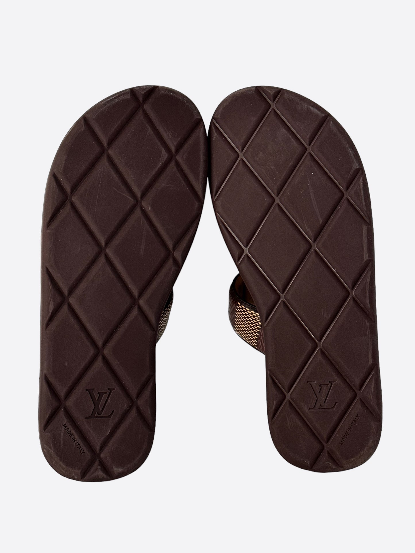 Louis Vuitton Brown Damier Venice Mule Sandals