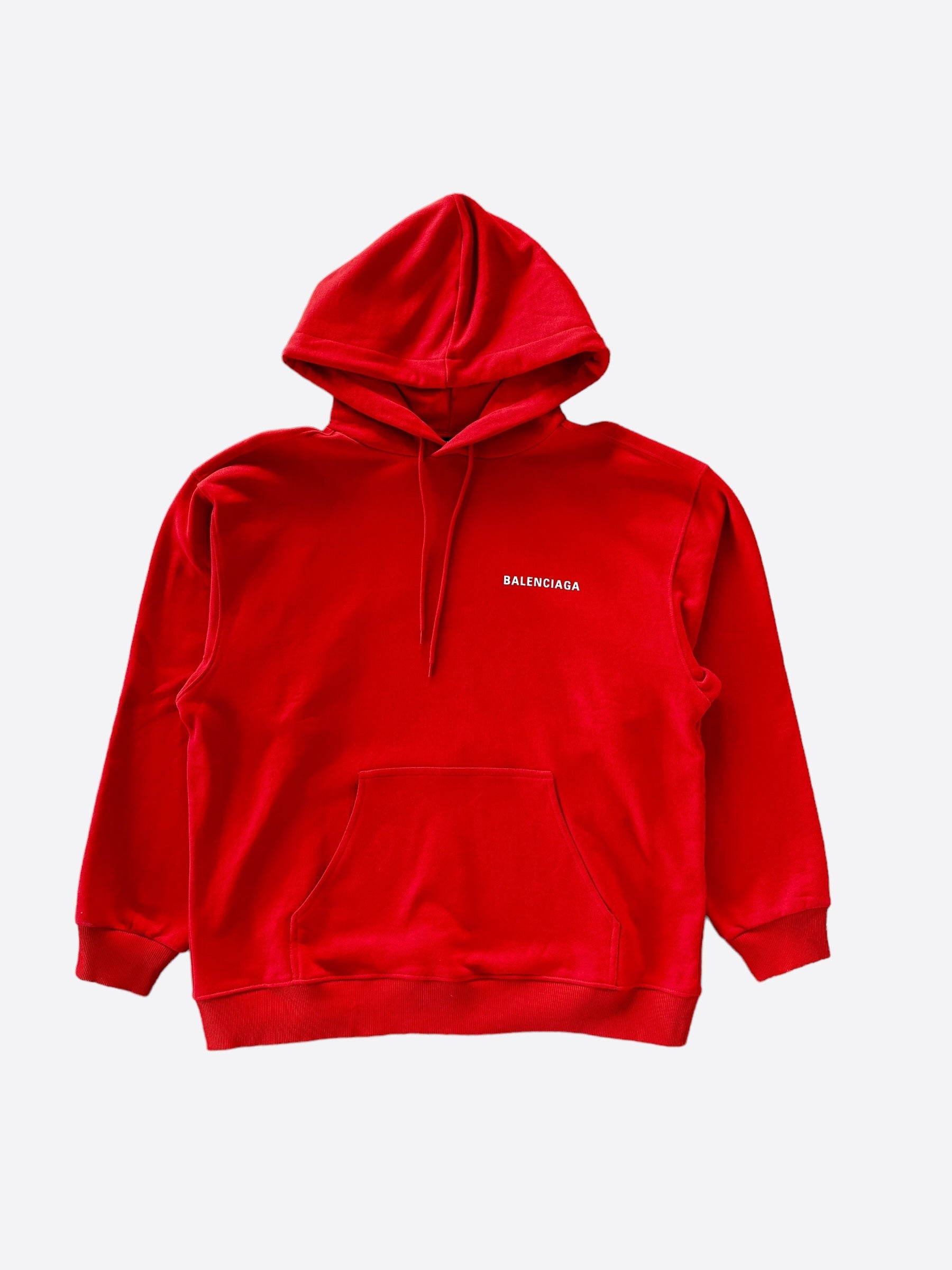 Balenciaga sweatshirt red best sale