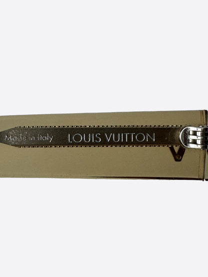 Louis Vuitton Gold Transparent Twist Sunglasses