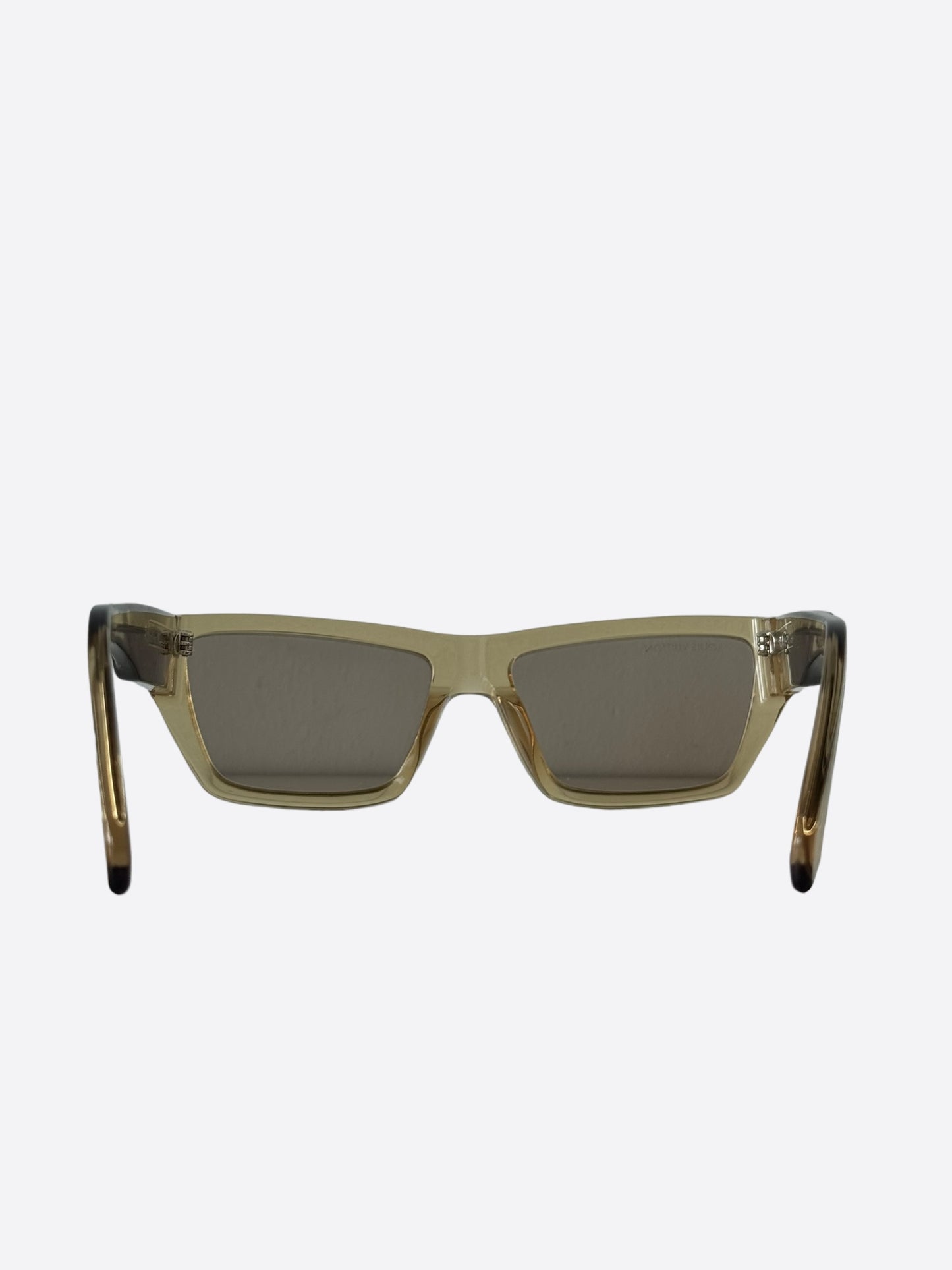 Louis Vuitton Gold Transparent Twist Sunglasses