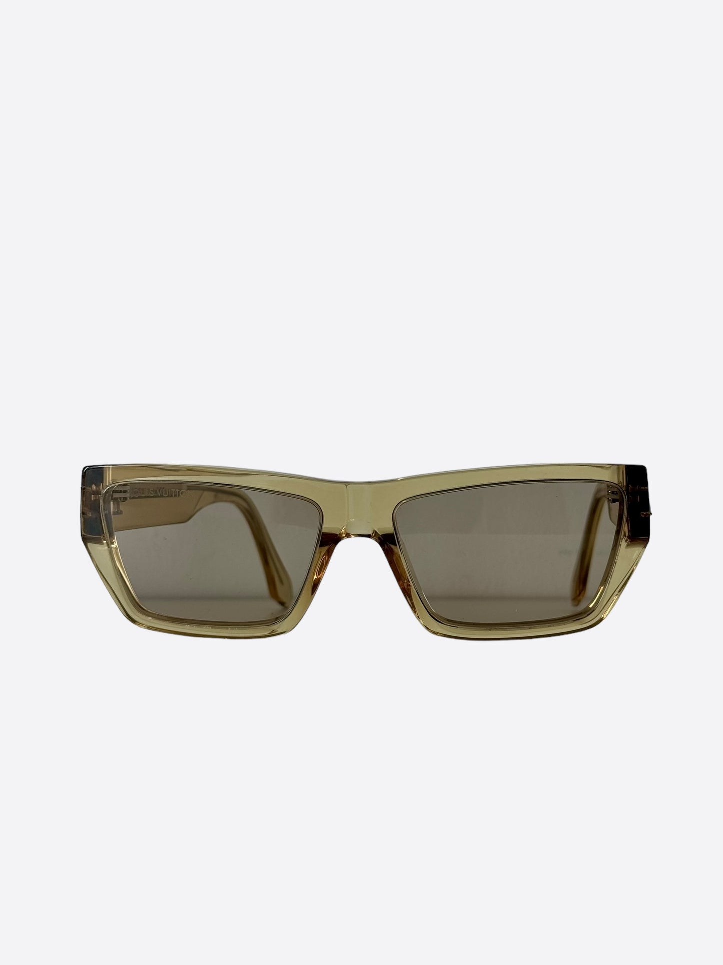 Louis Vuitton Gold Transparent Twist Sunglasses