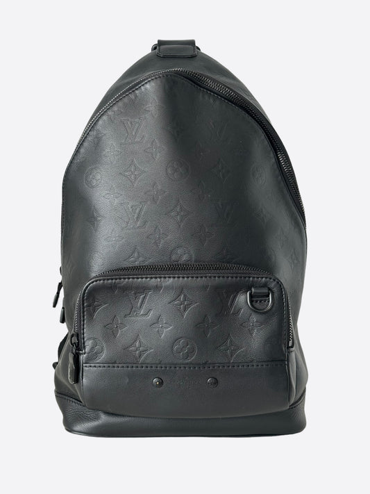 Louis Vuitton Black Shadow Monogram Racer Sling Bag