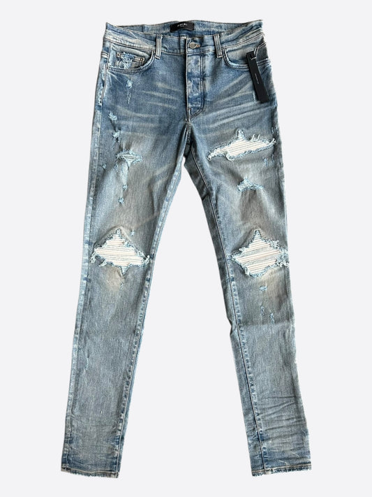 Amiri Clay Indigo Pink Patch MX1 Jeans