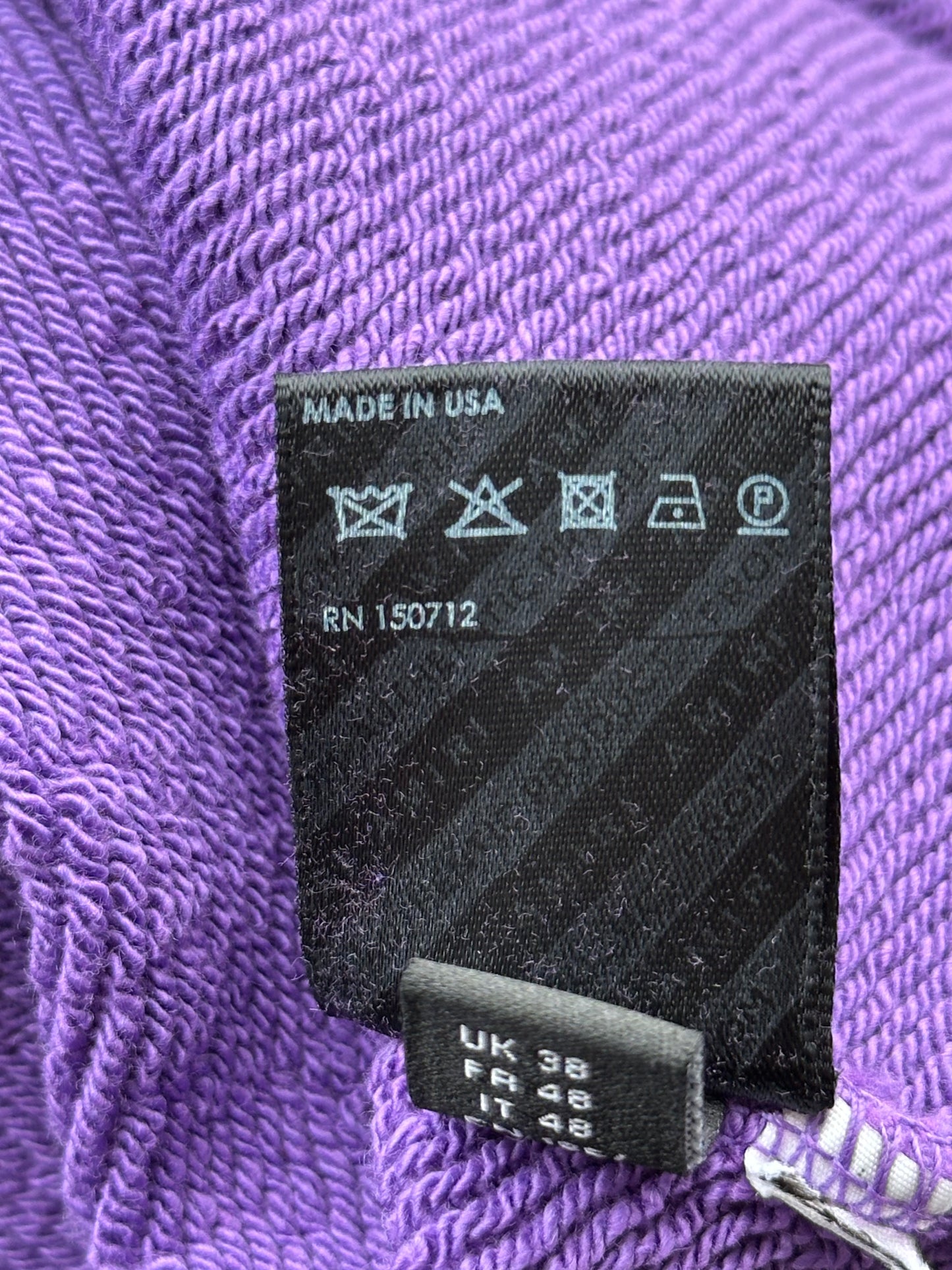 Amiri Purple & White MA Logo Hoodie