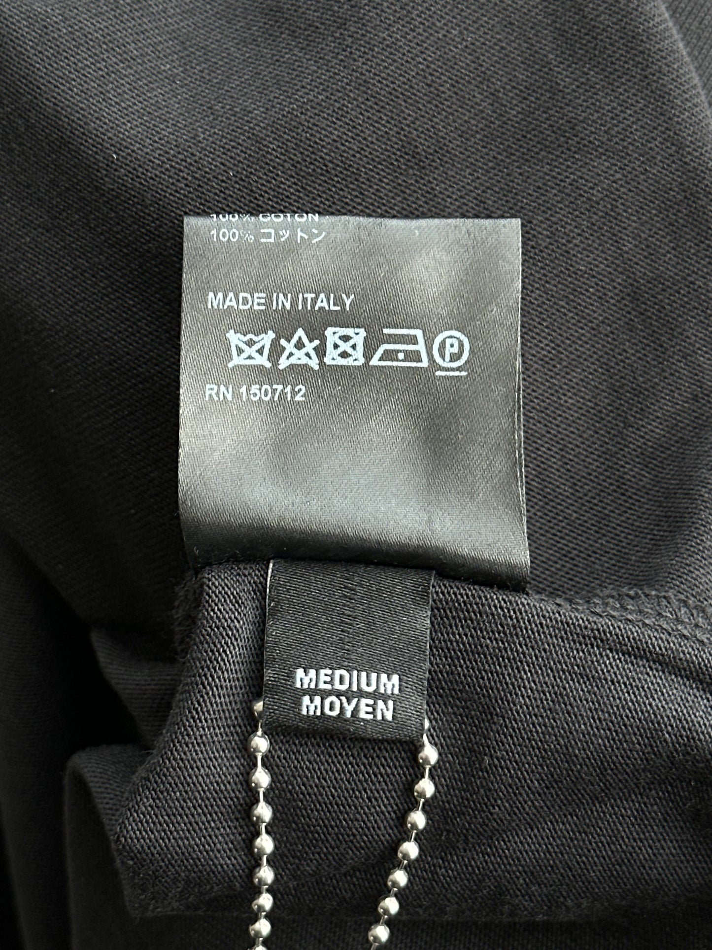 Amiri Black & Grey Staggered Logo T-Shirt