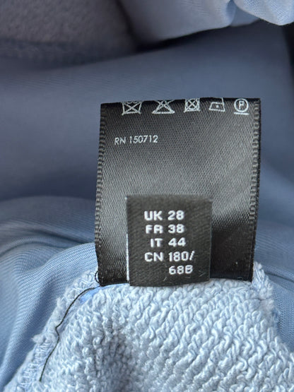 Amiri Blue & White MA Bar Logo Shorts