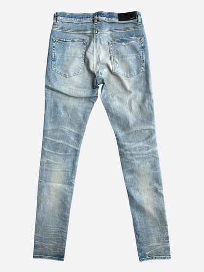 Amiri Clay Indigo & Orange Patch MX1 Jeans