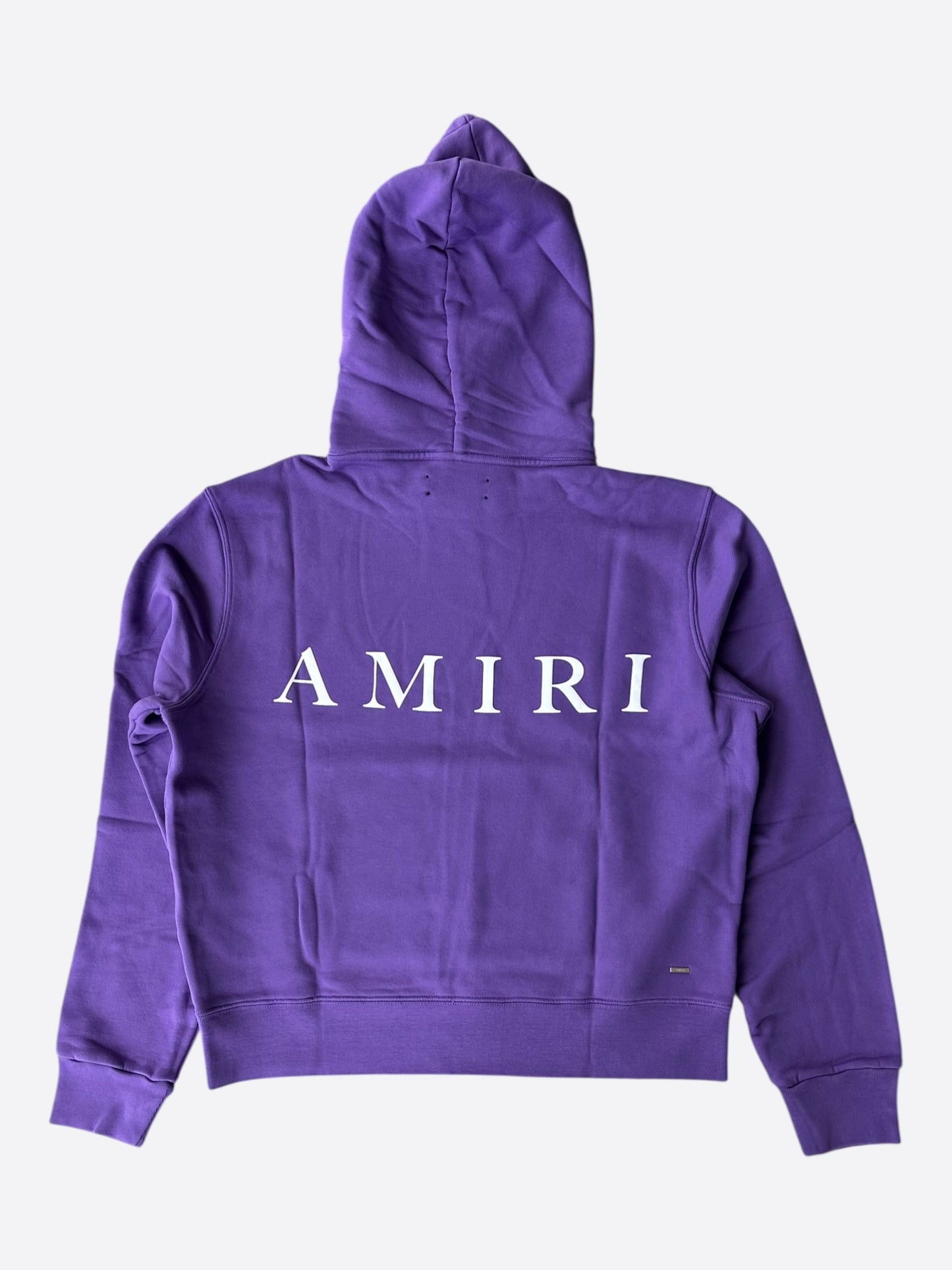 Amiri Purple & White MA Logo Hoodie