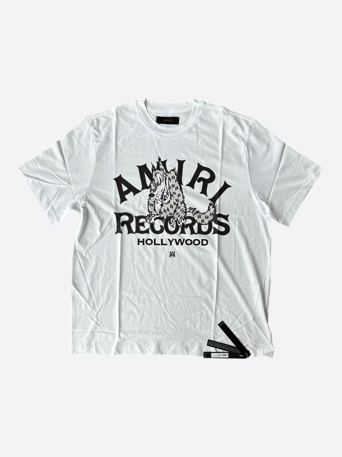 Amiri White & Black Wolf Records T-Shirt