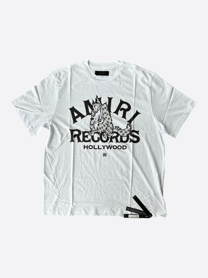 Amiri White & Black Wolf Records T-Shirt