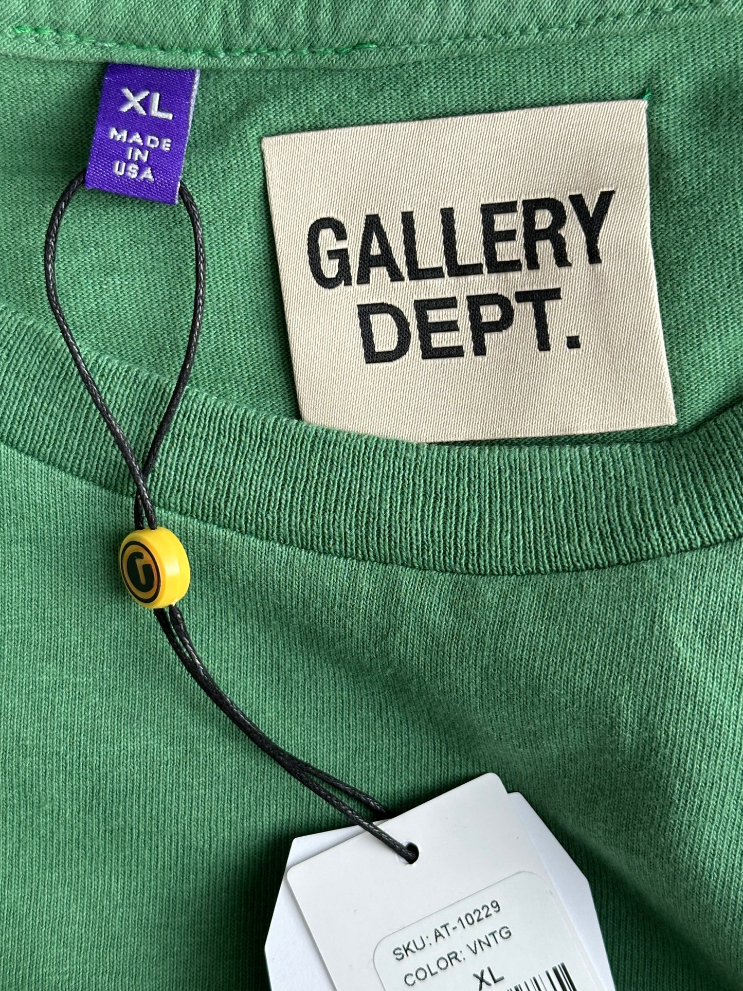 Gallery Dept Green Boxing Logo T-Shirt