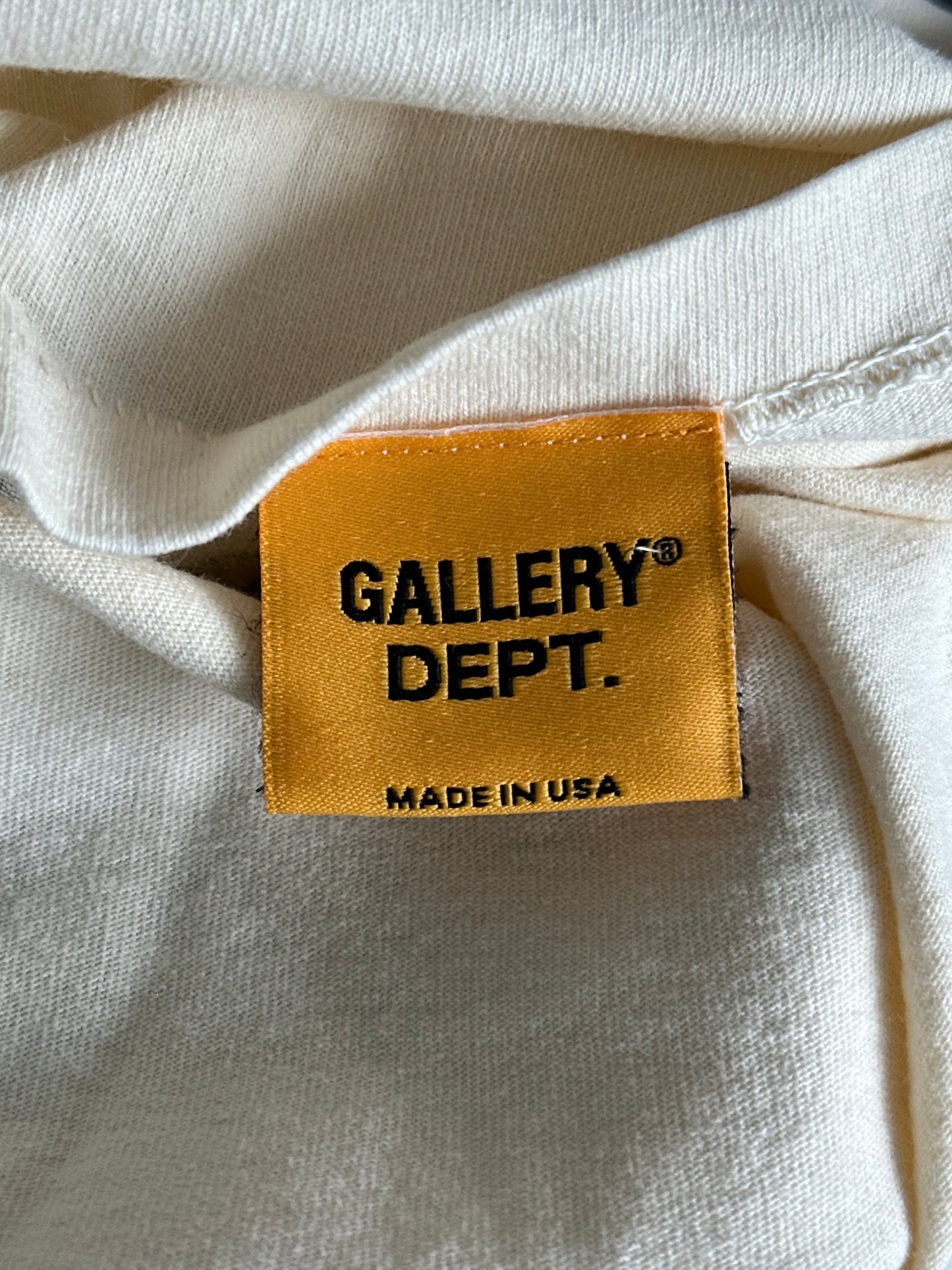 Gallery Dept Cream Boxing Logo T-Shirt