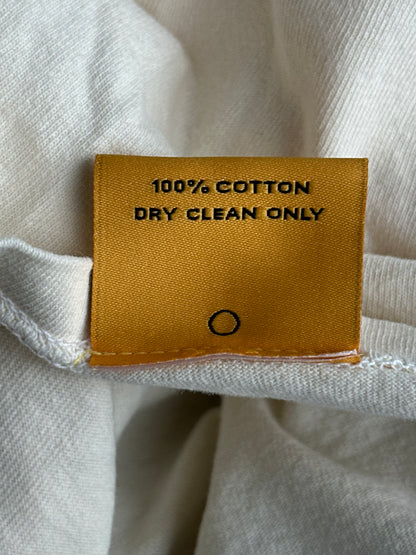 Gallery Dept Cream & Blue Dept Logo T-Shirt