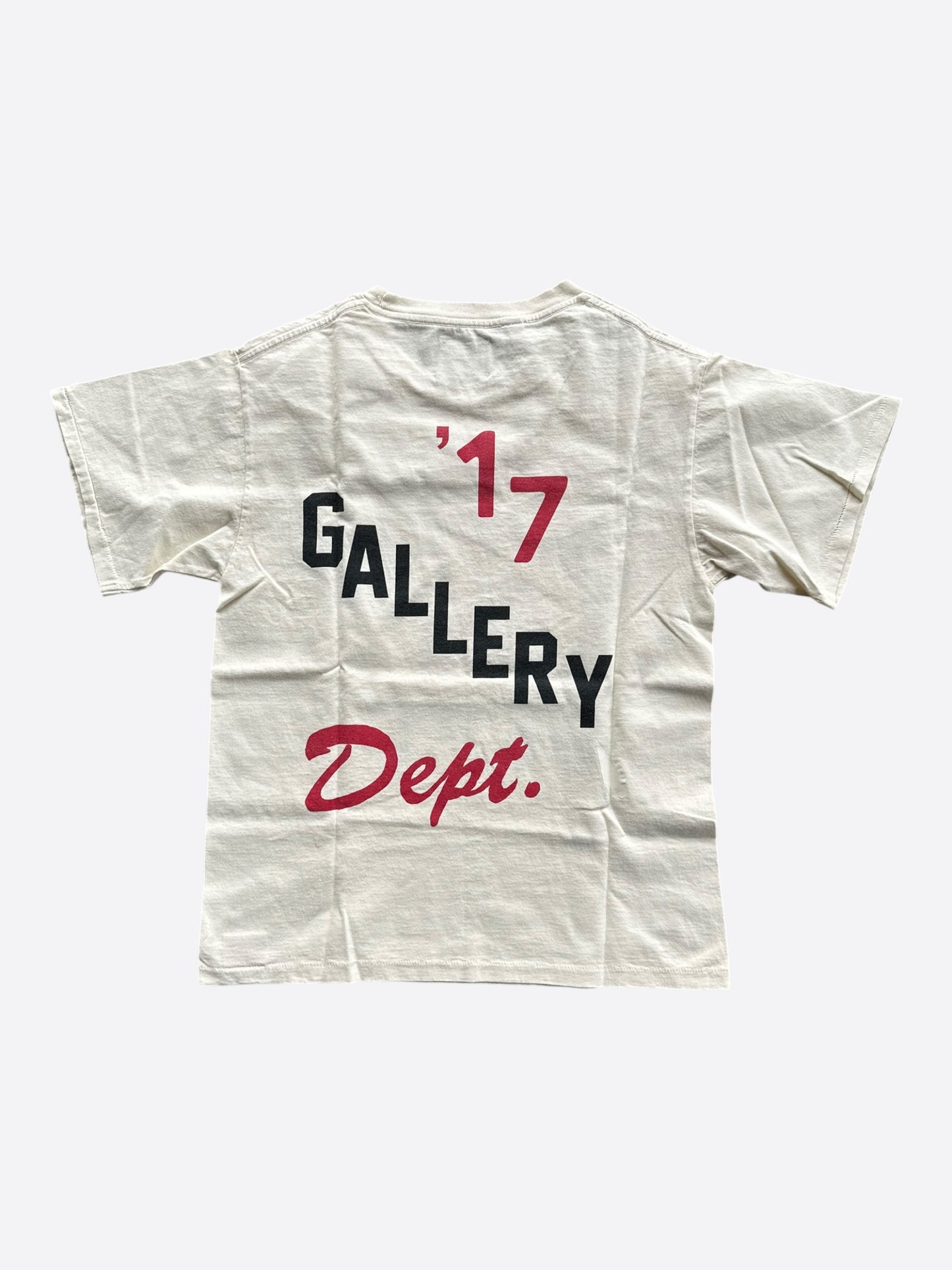 Gallery Dept Cream Boxing Logo T-Shirt