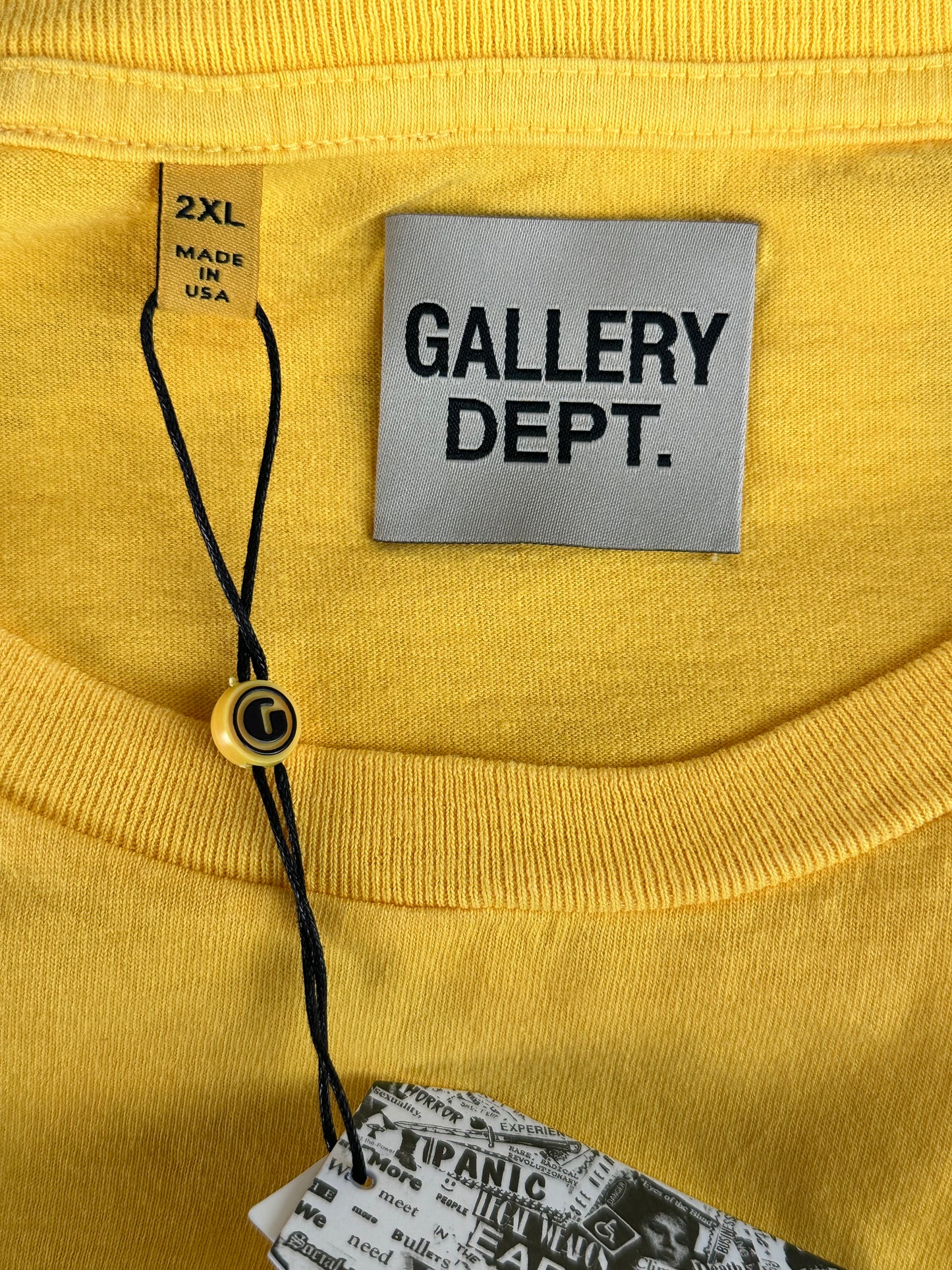 Gallery Dept Yellow Boxing Logo T-Shirt