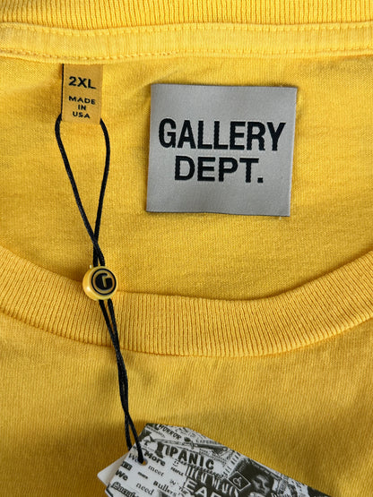 Gallery Dept Yellow Boxing Logo T-Shirt