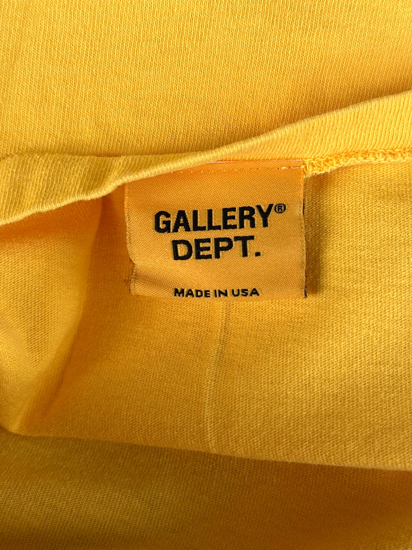 Gallery Dept Yellow Boxing Logo T-Shirt