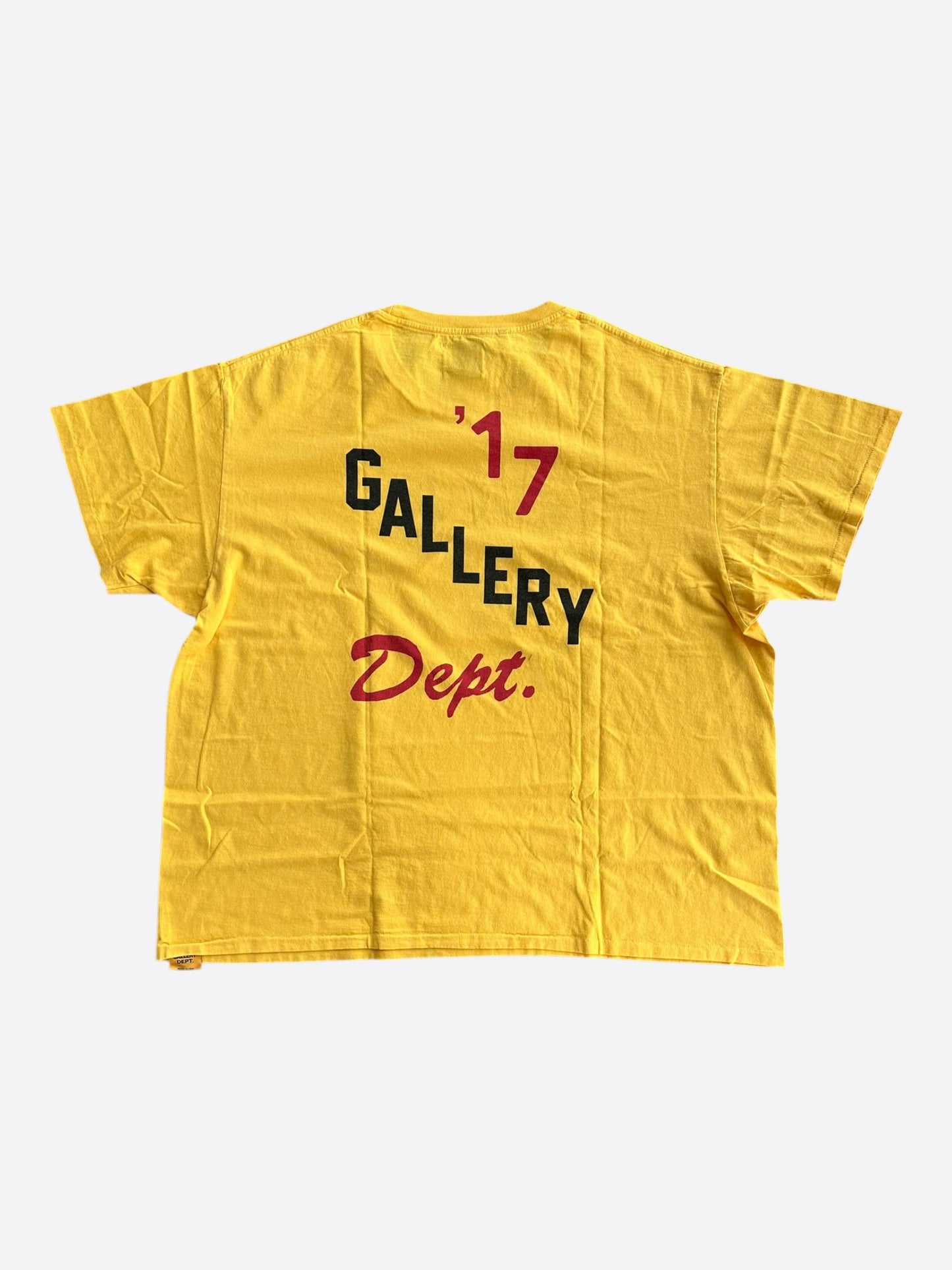 Gallery Dept Yellow Boxing Logo T-Shirt
