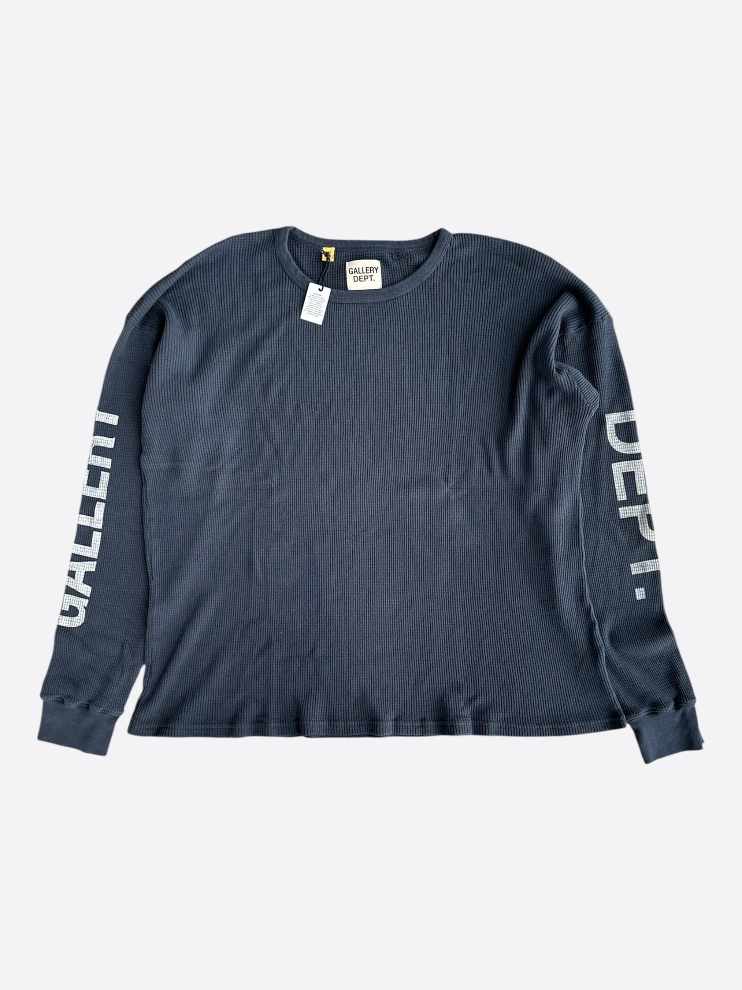 Gallery Dept Black & White Logo Thermal Longsleeve T-Shirt