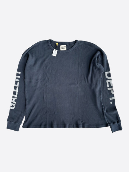 Gallery Dept Black & White Logo Thermal Longsleeve T-Shirt