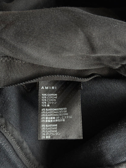 Amiri Aged Black & Blue Snake Thrasher Jeans