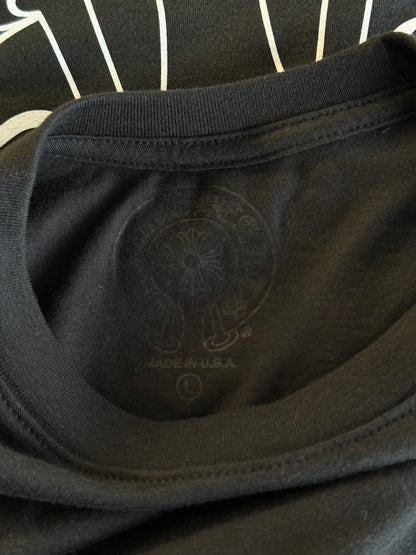 Chrome Hearts Black & White Miami Horseshoe Logo T-Shirt