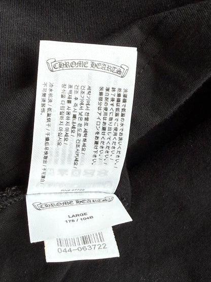 Chrome Hearts Black & White Miami Horseshoe Logo T-Shirt